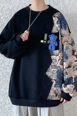 Bear Printed Sweater