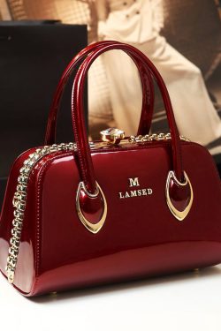 Beautiful Leopard Zircon Faux Leather Tote Handbag