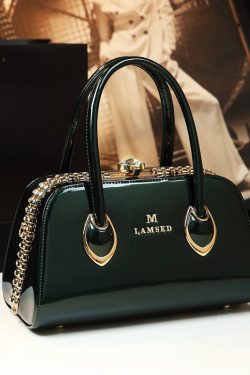 Beautiful Leopard Zircon Faux Leather Tote Handbag