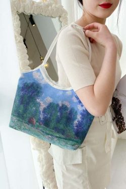 Beautiful Paitings Art Canvas Satchel Handbag