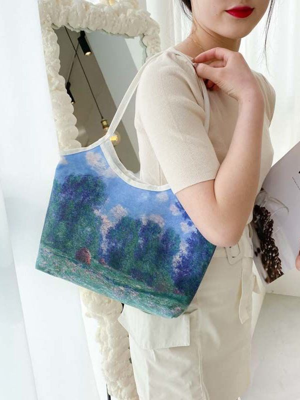 Beautiful Paitings Art Canvas Satchel Handbag