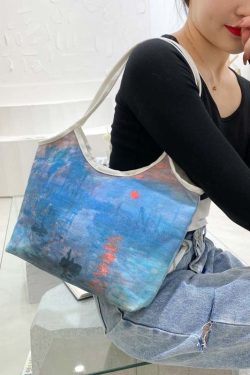 Beautiful Paitings Art Canvas Satchel Handbag
