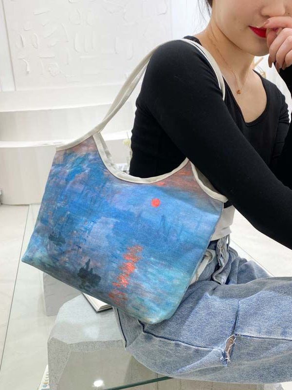 Beautiful Paitings Art Canvas Satchel Handbag