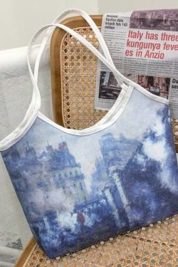 Beautiful Paitings Art Canvas Satchel Handbag