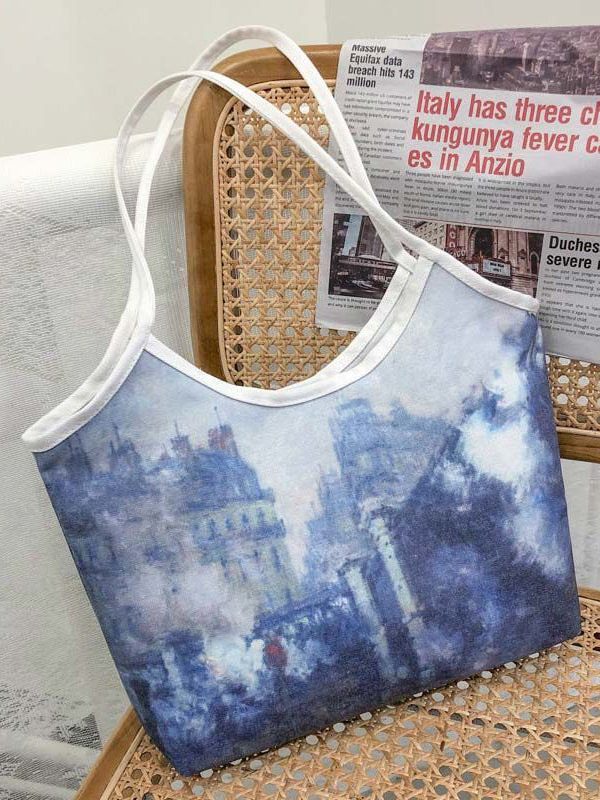 Beautiful Paitings Art Canvas Satchel Handbag