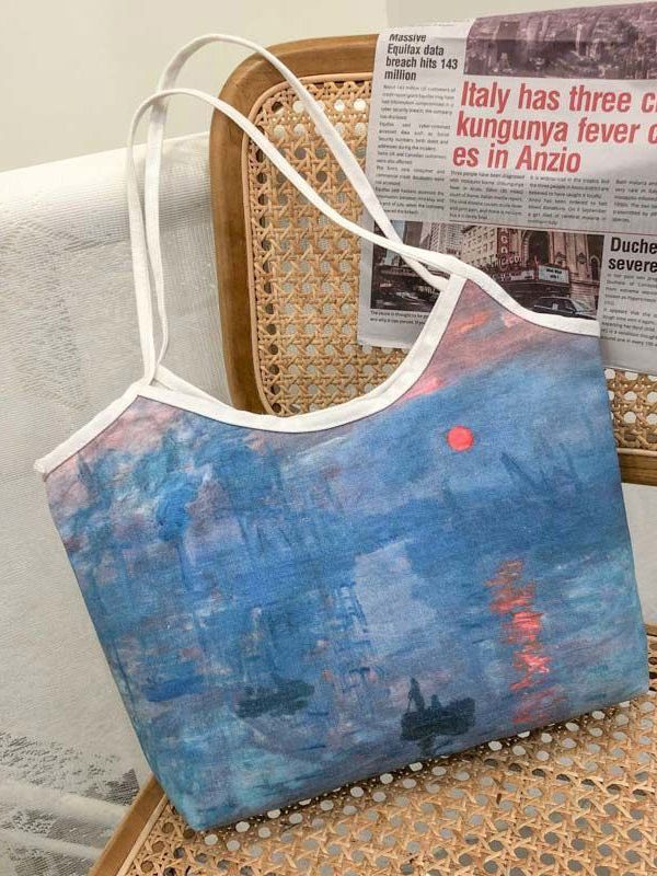 Beautiful Paitings Art Canvas Satchel Handbag