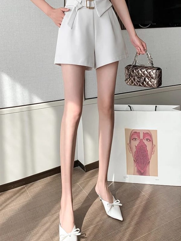 Belted Mini Shorts