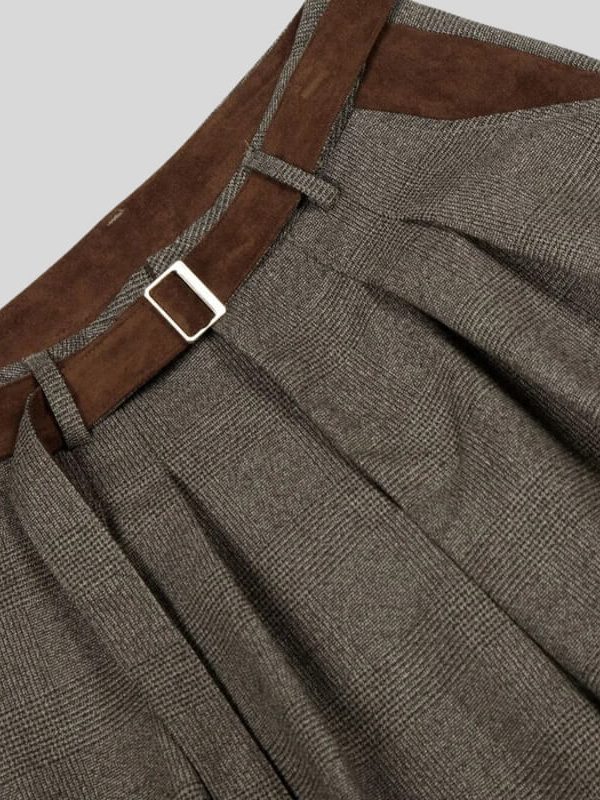 Belted Pleated Pants