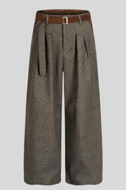 Belted Pleated Pants