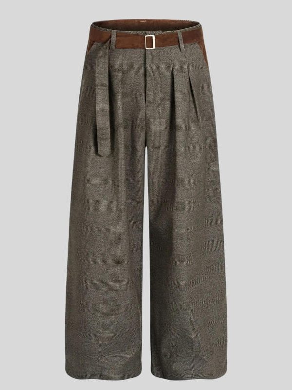 Belted Pleated Pants