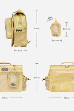 BERRYQ Casual ACGN Ita Bag Gender Neutral Style Shoulder Bag