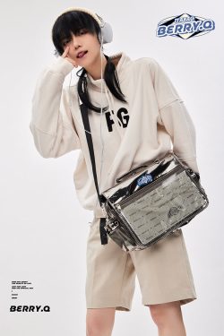 BERRYQ Casual ACGN Ita Bag Gender Neutral Style Shoulder Bag