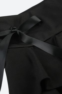 Black Coquette Mini Skirt