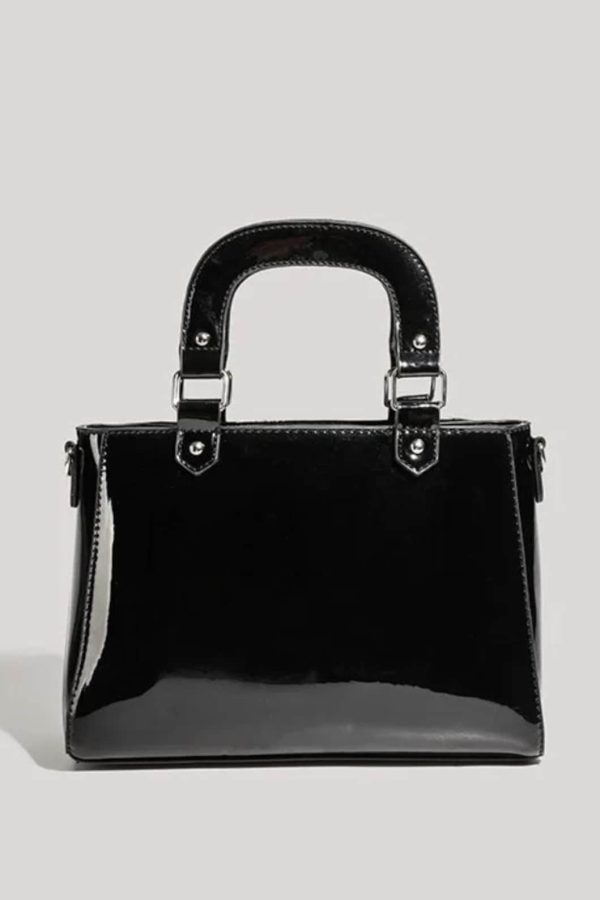 Black Halloween Ita Bag – Japanese Style Harajuku Square Crossbody Shoulder Handbag for Women Y2K