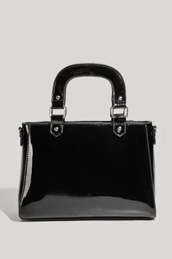 Black Halloween Ita Bag – Japanese Style Harajuku Square Crossbody Shoulder Handbag for Women Y2K