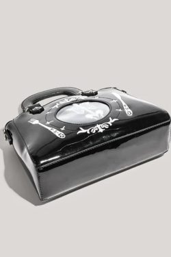 Black Halloween Ita Bag – Japanese Style Harajuku Square Crossbody Shoulder Handbag for Women Y2K