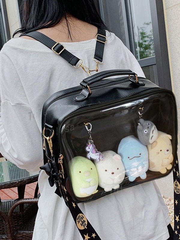 Black Ita Messenger Bag - Backpack