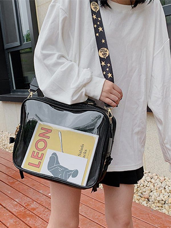 Black Ita Messenger Bag - Backpack