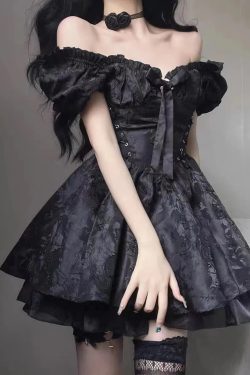 Black Princess Mini Dress