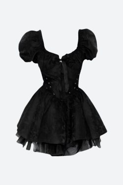 Black Princess Mini Dress