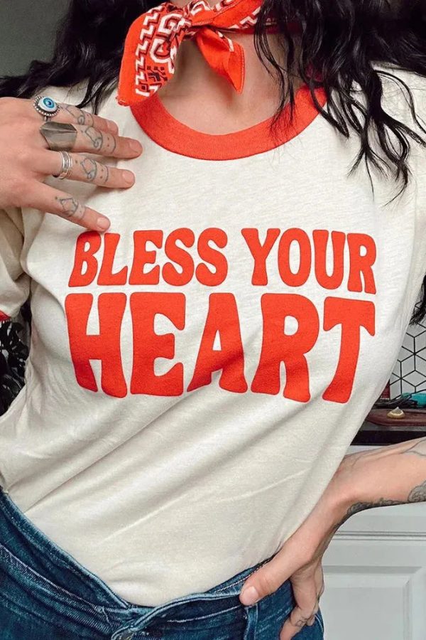 Bless Your Heart Ringer Tee
