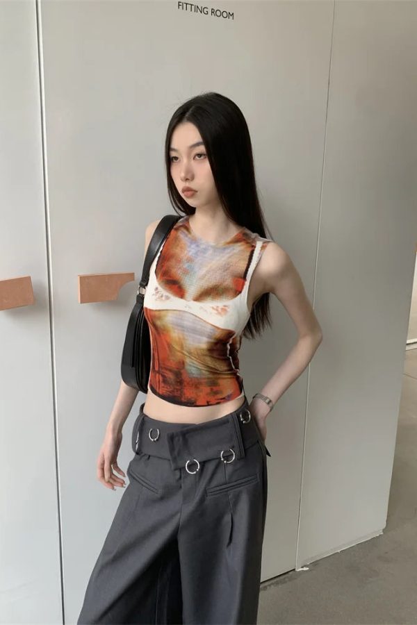 Body Printed Tank Top