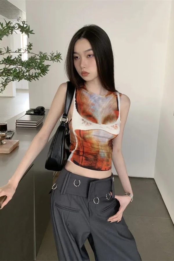 Body Printed Tank Top