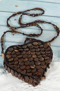 Bohemian Heart Handmade Beaded Diagonal Cross Bag