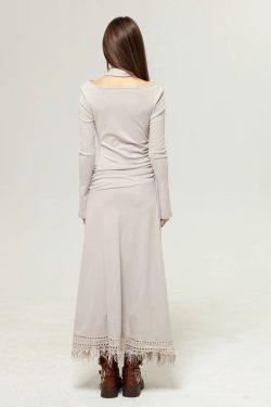 Bohemian One Shoulder Maxi Dress