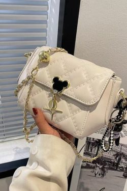 Boho Black Mickey Solid Durable Faux Leather Micro Bag