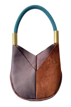 Boho Colorblock Asymmetrical Patchwork Faux Leather Shoulder Bags
