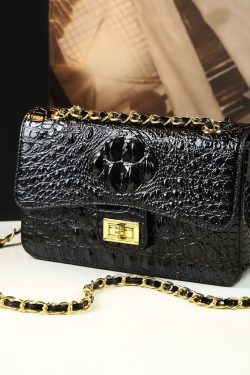 Boho Green Crocodile Pattern Faux Leather Satchel Handbag