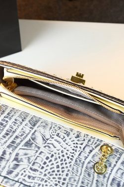 Boho Green Crocodile Pattern Faux Leather Satchel Handbag