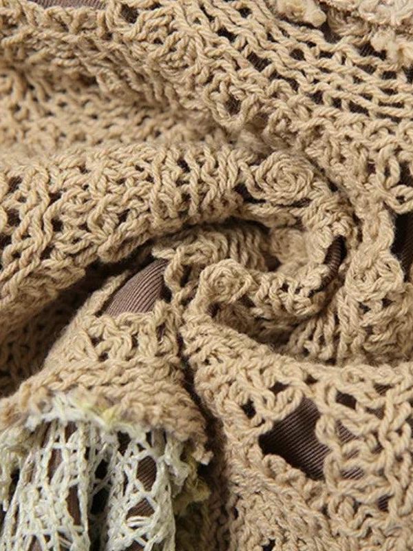 Boho Patchwork Mini Skirt