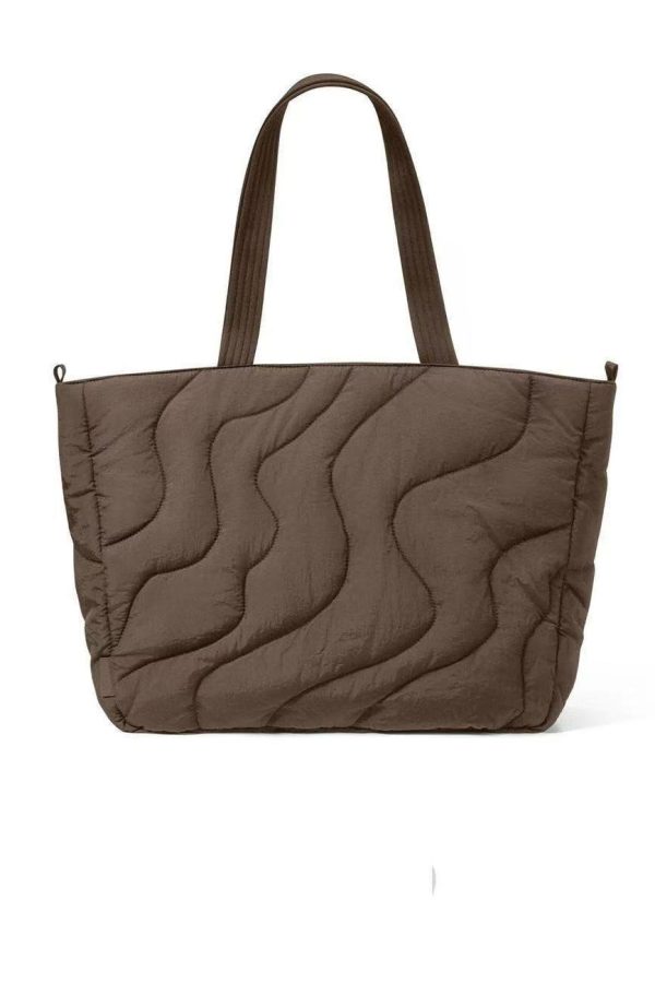 Boho White Solid Durable Large Capacity Nylon Satchel Handbag