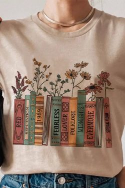 Books & Flowers Tee