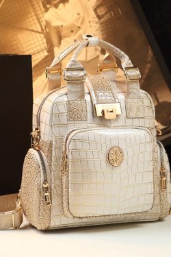 Boutique Apricot Large Capacity Versatile Faux Leather Tote Handbag