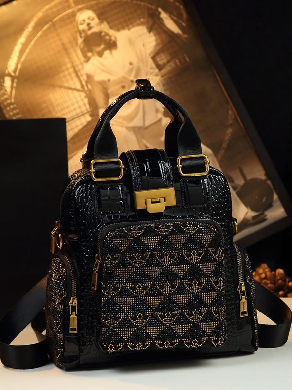 Boutique Apricot Large Capacity Versatile Faux Leather Tote Handbag