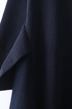 boutique bark blue sweater dresses plus size clothing sweater women side open fall dresses faux two pieces