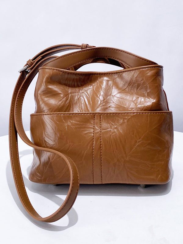 Boutique Black Jacquard Large Capacity Faux Leather Clutch Bag