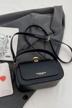 Boutique Black Solid Durable Faux Leather Micro Bag