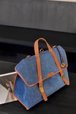 Boutique Blue Large Capacity Denim Backpack Bag