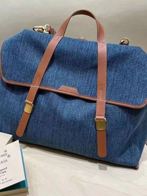 Boutique Blue Large Capacity Denim Backpack Bag