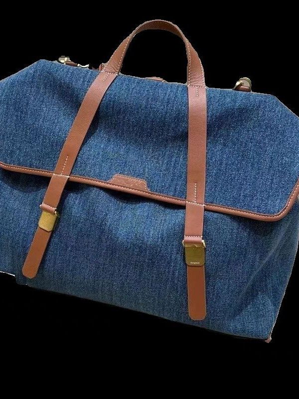 Boutique Blue Large Capacity Denim Backpack Bag