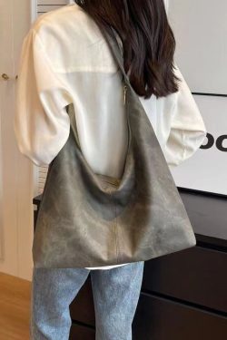 Boutique Blue Tie Dye Faux Leather Large Capacity Satchel Handbag