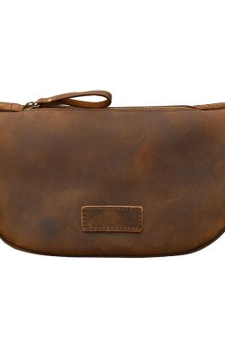 Boutique Brown Calf Leather Messenger Bag