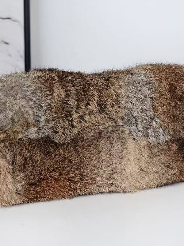 Boutique Brown Fuzzy Fur Fluffy Satchel Handbag