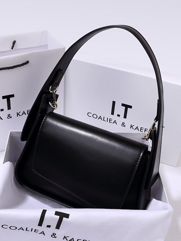 Boutique Coffee Versatile Calf Leather Satchel Handbag