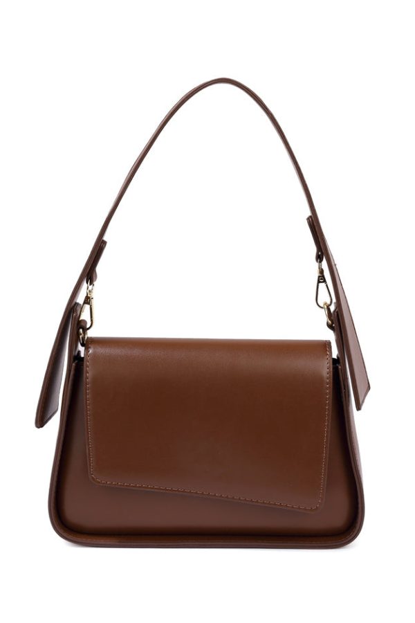 Boutique Coffee Versatile Calf Leather Satchel Handbag