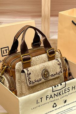 Boutique Green Solid Durable Calf Leather Tote Bag